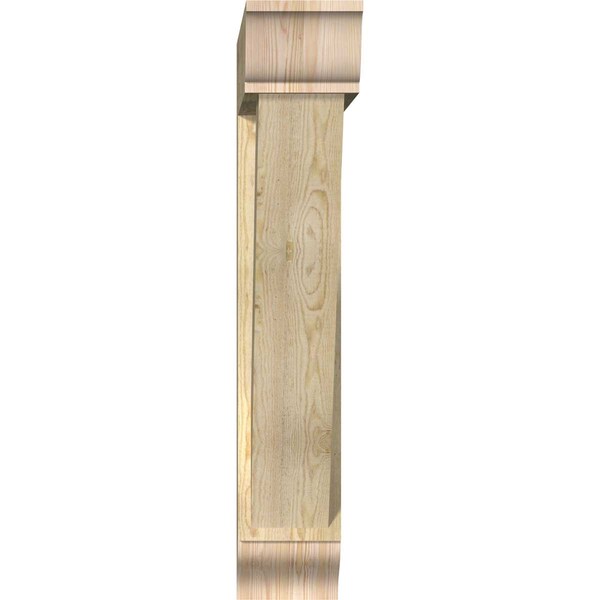 Traditional Traditional Rough Sawn Bracket W/ Offset Brace, Douglas Fir, 8W X 38D X 44H